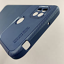 Чохол для Xiaomi Redmi 9C щільний карбоновий чохол на телефон сяомі редмі 9с синій au6, фото 6