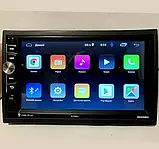 Автомагнітола автозвук 2din 8706U Android10 / GPS / BT / Wi-Fi, фото 4