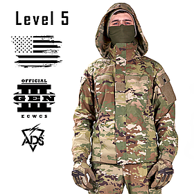 Куртка ECWCS Gen III Level 5, Розмір: X-Large Regular, Колір: Scorpion, Soft Shell