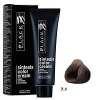 Black Sintesis Color Creme Перманентная крем-краска для волос 7.1 пепельный средний блонд 100мл