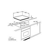 Варильна поверхня електрична з з зонами розширення та сталевою рамкою за периметром Luxor Wert 60 SS, фото 8