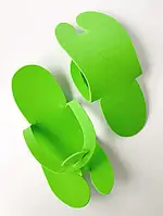 Тапочки вьетнамки для педикюра одноразовые EVA (цвет зеленый)