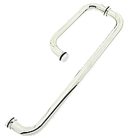 Ручка для скляних дверей на три отвори в склі (Н-645) Метал
