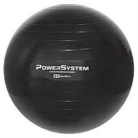 Мяч для фитнеса и гимнастики Power System 4011BK-0, 55cm, Black, World-of-Toys