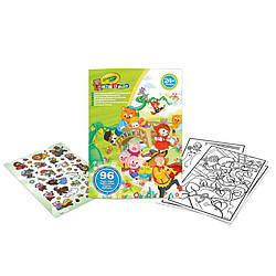 Дитяча розмальовка "Улюблені казки" Mini Kids Crayola 25-1081, 96 сторінок та наклейки, World-of-Toys