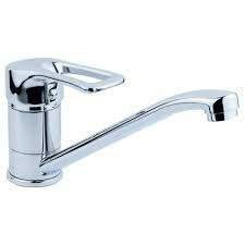 Змішувач MJ Ø40 для кухні гусак прямий 250мм на гайці AQUATICA (MJ-1B235C)