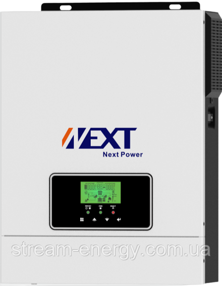 Гібридний інвертор 3кВт NEXT 3.2kW 24V MPPT чиста синусоїда для офісу, будинку, сонячних батарей, фото 1
