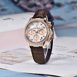 Гібридний (Кварц + механічний хронограф) годинник із сапфіровим склом Pagani Design PD-1730 Gold-Brown, фото 4
