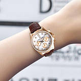 Гібридний (Кварц + механічний хронограф) годинник із сапфіровим склом Pagani Design PD-1730 Gold-Brown, фото 2