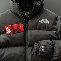 Куртка зимняя мужская The North Face 700 до -25*С черная Пуховик мужской зимний Зе Норт Фейс с капюшоном TNF