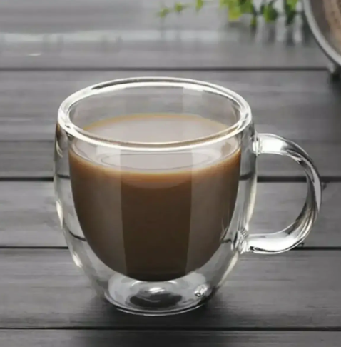 Кружка подвійне скло "Капучіно-105" 350 мл