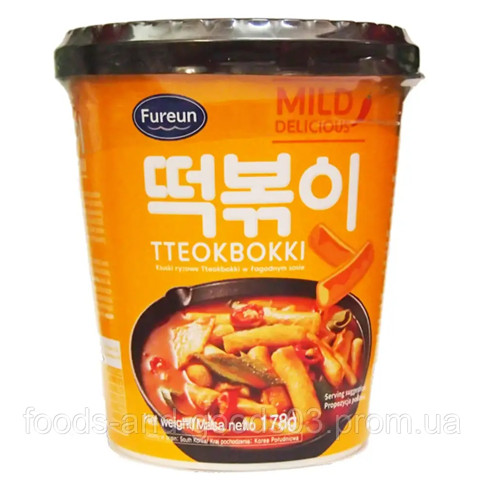 Локшина рамен Fureun Rice dumplings Mild Tteokbokki 178 грамів