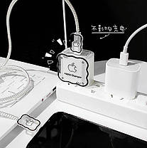 Чохол для блока живлення ЗП iPhone iPad 18/20W + захист кабелю Apple Charger White cable (5 в 1), фото 4