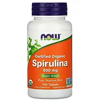 Спирулина, NOW, Spirulina 500 мг