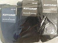 Носки мужские махровые черные Житомир AM001-06. Упаковка 12 пар. Размер 42-45.