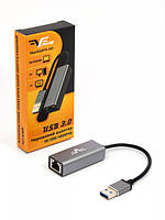 Мережева карта USB TYPE-A Frime Gigabit Ethernet LAN 10/100/1000 Мбит/с RTL8153 (NCF-USBAGbLan02) (код