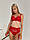 Комплект жіночої спідньої білизни 5303 червоний, фото 9