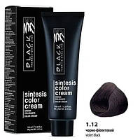 Black Sintesis Color Creme Перманентная крем-краска для волос 1.12 черно-фиолетовый 100мл