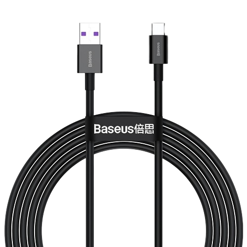 Кабель Baseus Superior USB 2.0 to Type-C 66W 2M Чорний (CATYS-A01)