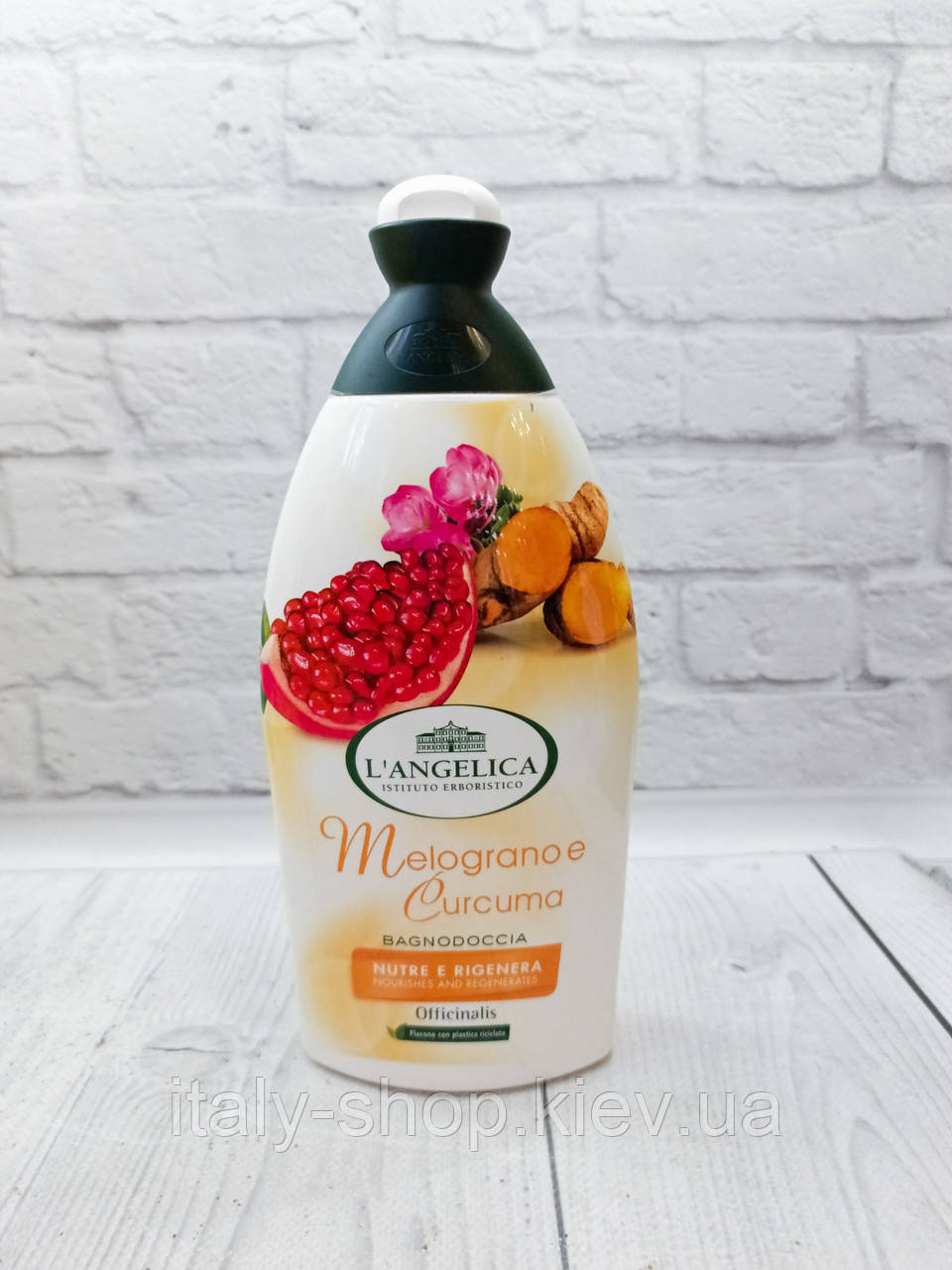 Піна, гель для душу L'angelica Bagnodoccia Melograno & Curcuma - гранат та куркума, 500 ml Італія