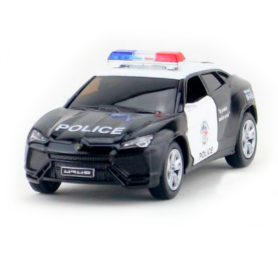 Інерційна металева машинка KINSMART Lamborghini Urus police KT5368WP, фото 1