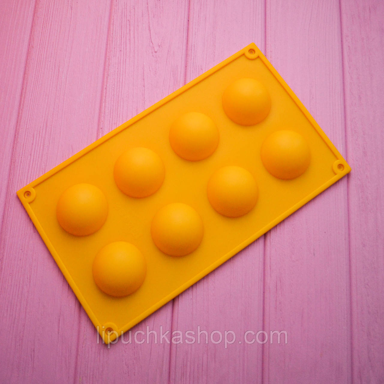 Форма силіконова "Півсфери 8 шт". (d=4,95 см), фото 1