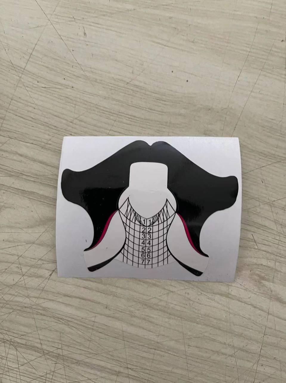 Форма для нарощування нігтів широка, 300 штук в рулоні