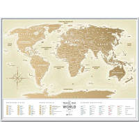 Скретч карта 1DEA.me Travel Map Gold World (13002)