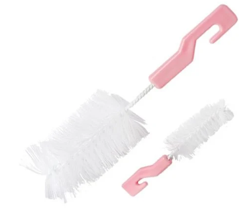 Набір щіток для миття пляшечок і сосок 63075 Рожевий, фото 1