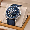 Механічний годинник водонепроникний 200 м з автопідзаводом Pagani, синій наручний годинник механічний з ремінцем, фото 6