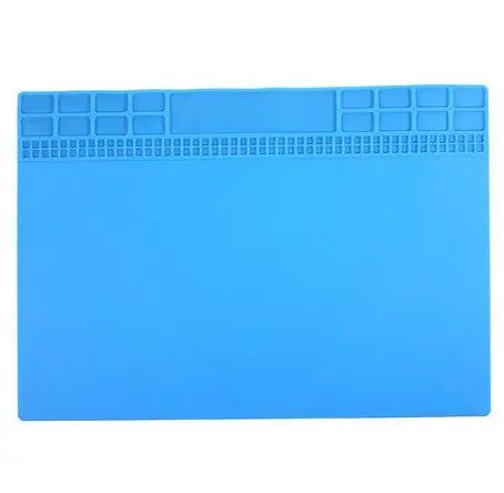 Силіконовий килимок для ремонту телефонів, 40 x 30 см (Блакитний)