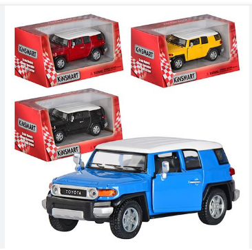 Інерційна металева машинка KINSMART Toyota FG Cruiser KT5343W (4 кольори)