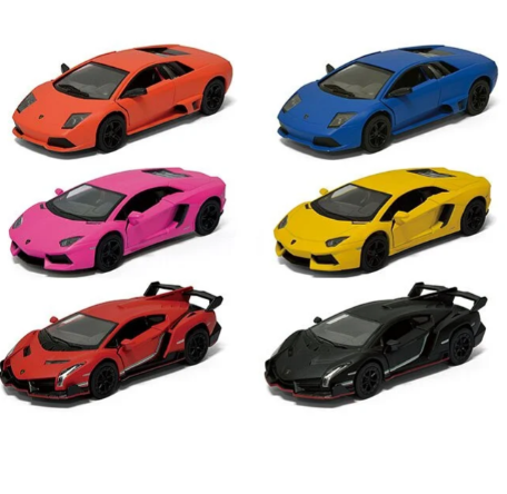 Інерційна металева машинка KINSMART Matte Lamborghini KT5370W (6 кольорів)