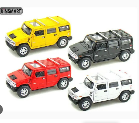 Інерційна металева машинка KINSMART Hummer H2 SUV 2008 KT5337W (4 кольори)