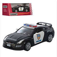 Инерционная металлическая машинка KINSMART Nissan GT-R R35 police 2009 KT5340WP