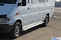 Пороги площадка Mersedes-Benz Sprinter Volkswagen LT-35 (95-06) средняя база диаметр 60