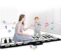 Коврик детский музыкальный развивающий 24-клавишная музыкальная танцевальная клавиатура