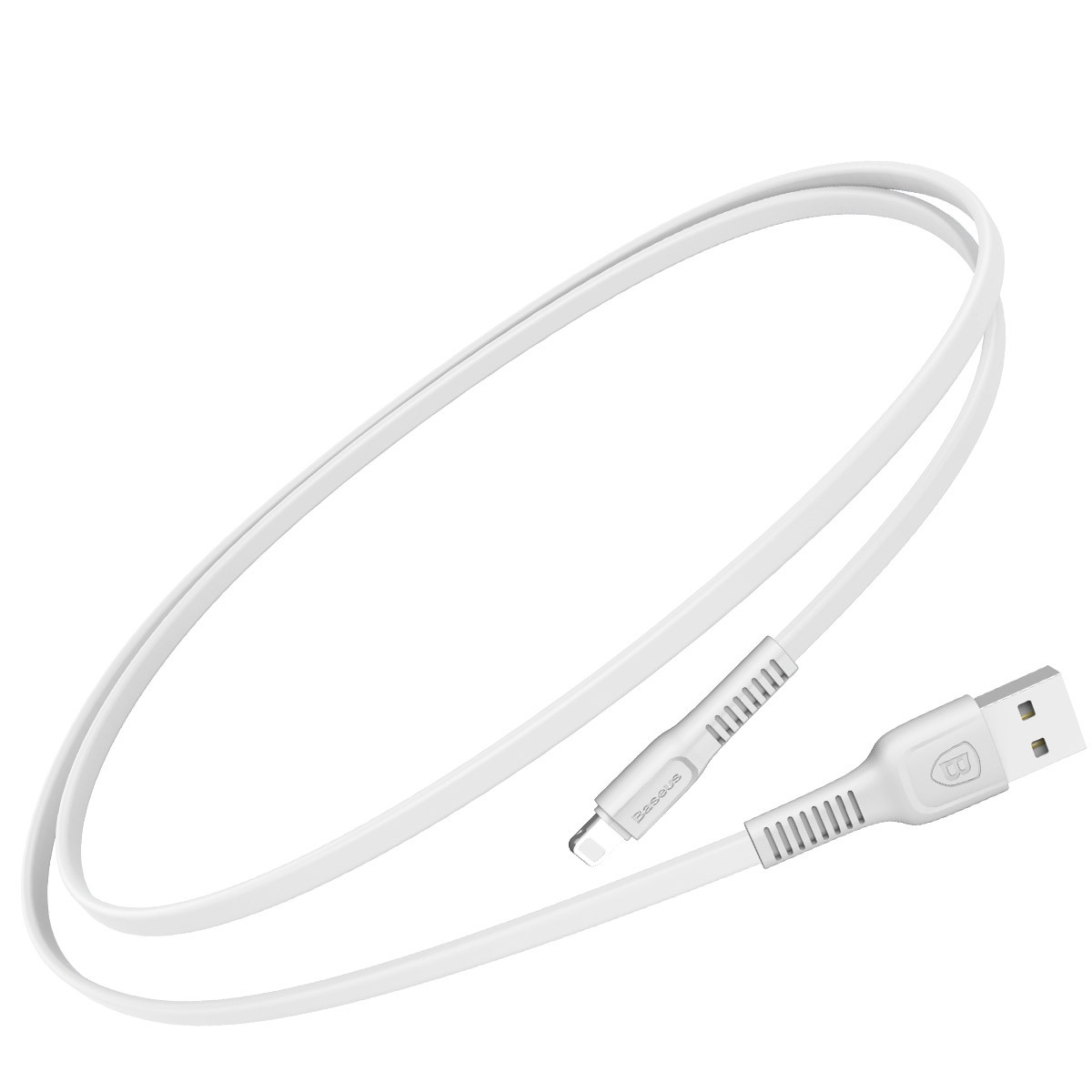 Кабель Baseus Tough USB 2.0 to Lightning 2A 1M Білий (CALZY-B02)