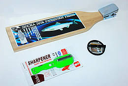 Дошка для чистки риби+ ніж з контейнером і терком