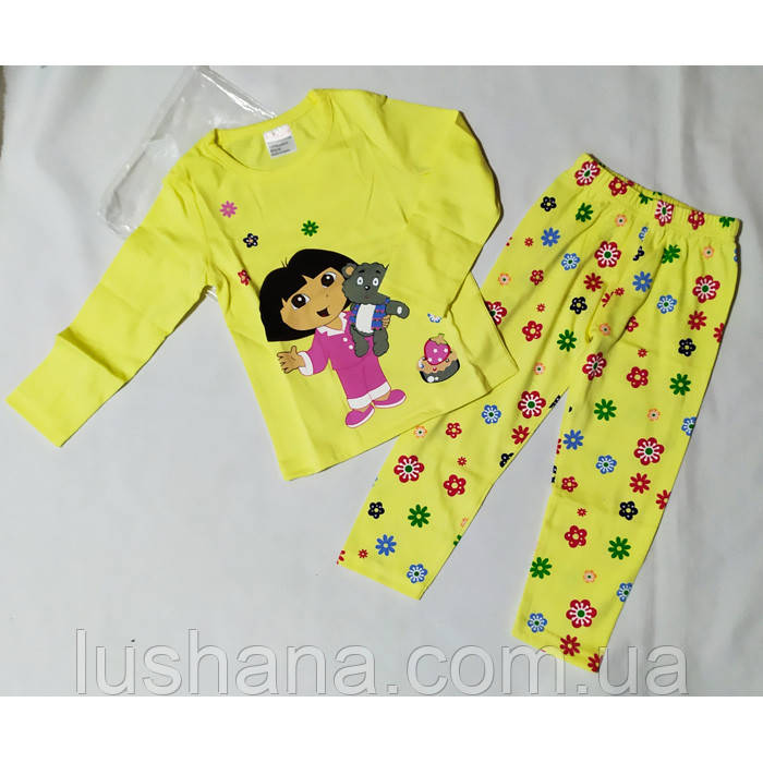 Дитяча піжама на дівчинку Даша мандрівниця - р.90 - 1-2 роки, фото 1
