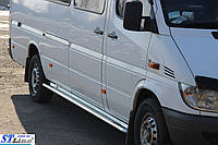 Пороги площадка Mersedes-Benz Sprinter Volkswagen LT-35 (95-06) длинная база диаметр 60