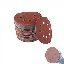 Набір шліфувальних кругів 125 мм на липучці 100 шт (N019649), фото 3