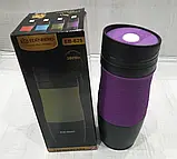 Термокухоль вакуумний із неіржавкої сталі 380 мл для кави та чаю Edenberg EB-625 Термо чашка металева термос, фото 6