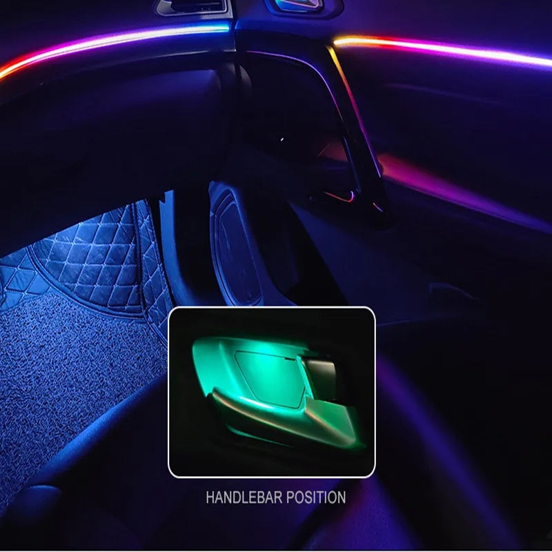 Ambient Light LED 18 в 1 на любое авто. Контурна підсвітка салону Амбіт ...