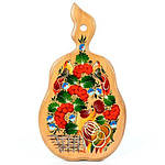 Дошка Груша середня біла Сувенір у Петриківському стилі 2402