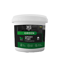 Фуга эпоксидная Green Epoxy Fyga 3кг, (легко смывается, мелкое зерно) Чорний RAL 9011