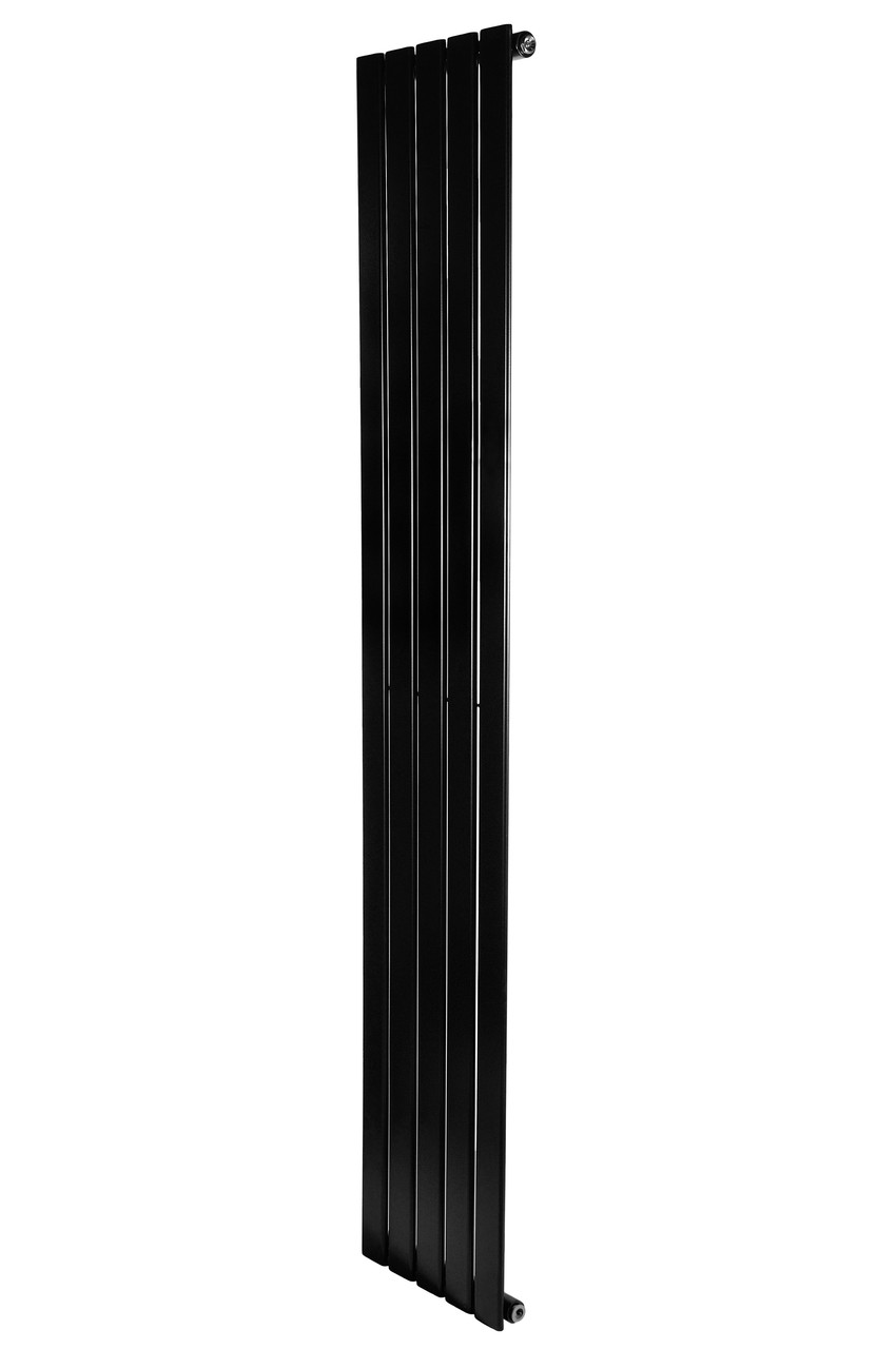 Вертикальний дизайнерський радіатор опалення ARTTIDESIGN Livorno 5/1800/340/50 чорний матовий