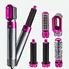 Стайлер для укладки волосся 5 в 1 Hot Air Styler 7661 Pink/Grey, фото 4