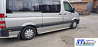 Пороги площадка Mersedes-Benz Sprinter Volkswagen Crafter (06-14) средняя база диаметр 60