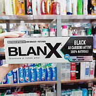 Зубная паста отбеливающая с углем Blanx Sbiancante 100% naturale Black Carboni 75ml